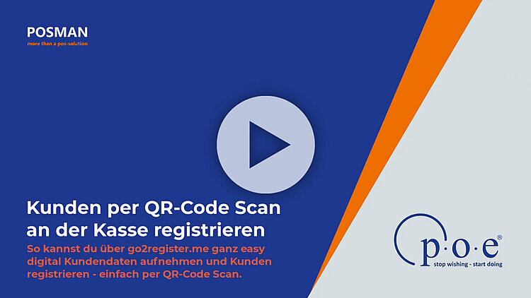 Video Kundenregistrierung per QR-Code Scan