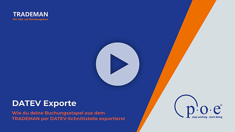 Video DATEV Export aus Warenwirtschaft