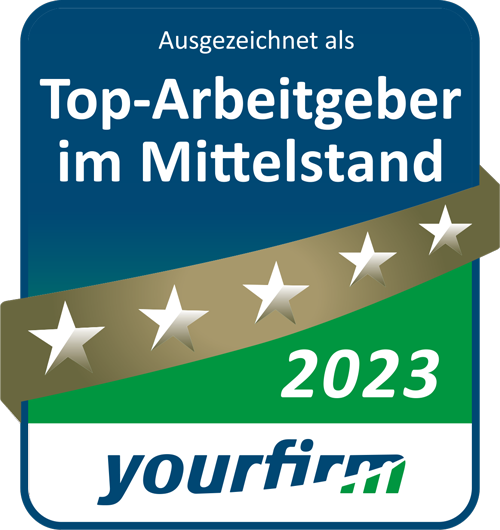[Translate to German:] Auszeichnung Top Arbeitgeber 2023